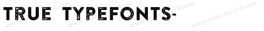 True TypeFonts字体转换